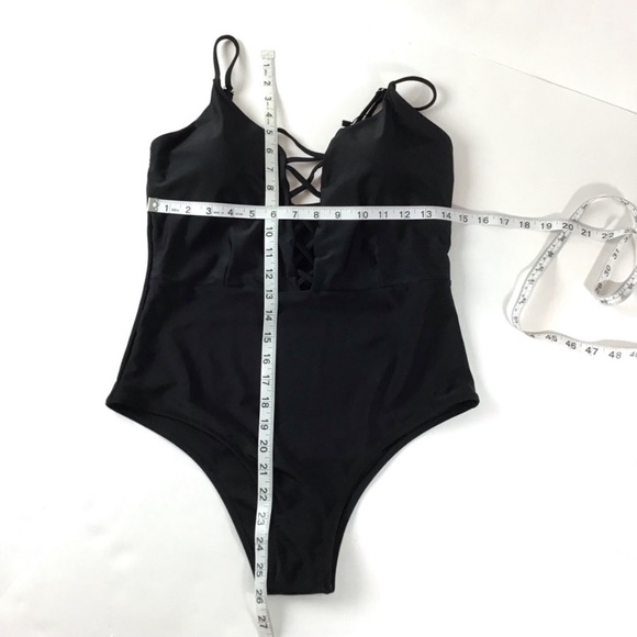 Sondiborn Black One Piece swimsuit Size XL - Picture 7 of 8